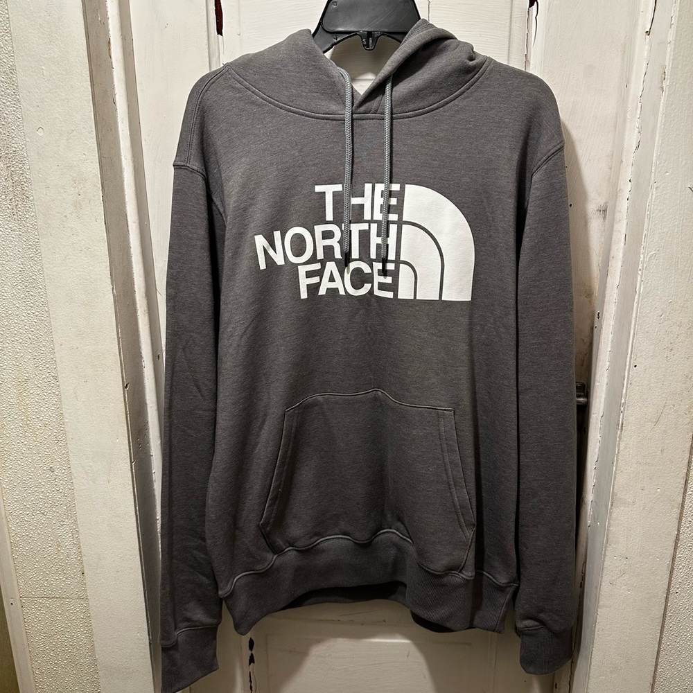 Grey northface hoodie